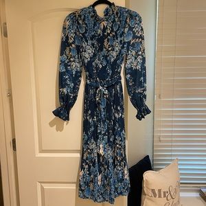 New Pleated Midi Dress